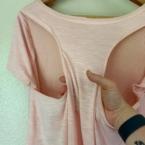 Miss Me Pink Asymmetrical Graphic Blouse 2 for $22 ❇️ - Picture 6 of 6